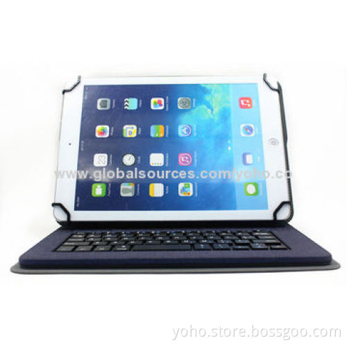 10-inch Universal Bluetooth Keyboard Case with BQB/CE/RoHS Mark, Made of PU Material